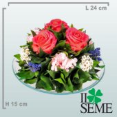 Glass Plate arrangement with Stabilized Roses